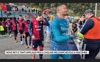 nove reti e tanti applausi per il cagliari nell amichevole a macomer
