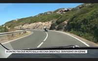 scontro tra due moto sulla vecchia orientale gravissimo un 42enne