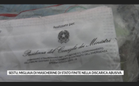 sestu migliaia di mascherine di stato finite nella discarica abusiva