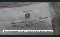 sestu migliaia di mascherine di stato finite nella discarica abusiva