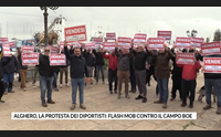 alghero la protesta dei diportisti flash mob contro il campo boe
