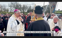 nurri accolta con fede la reliquia del cuore di santa rosa da viterbo