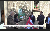 sassari cimitero cardio protetto consegnati due defibrillatori