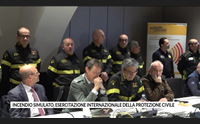 incendio simulato esercitazione internazionale della protezione civile
