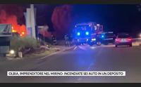 olbia imprenditore nel mirino incendiate sei auto in un deposito