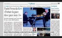 paolo fresu in ucraina il racconto dal bunker stasera il concerto a kiev