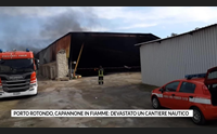 porto rotondo capannone in fiamme devastato un cantiere nautico