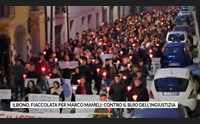 ilbono fiaccolata per marco mameli contro il buio dell ingiustizia