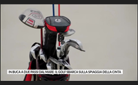 in buca a due passi dal mare il golf sbarca sulla spiaggia della cinta