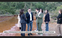 arbus commissione ecomafie in sardegna sopralluogo al rio irvi a piscinas