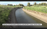 oristano efficientamento irriguo 66 milioni per il canale destra tirso