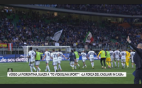verso la fiorentina suazo a tg videolina sport la forza del cagliari in casa