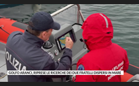 golfo aranci riprese le ricerche dei due fratelli dispersi in mare