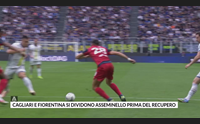 cagliari e fiorentina si dividono asseminello prima del recupero