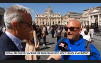 roma preghiere e lacrime per papa francesco molti i sardi a san pietro
