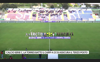 calcio serie c la torres batte il carpi 4 2 e si assicura il terzo posto