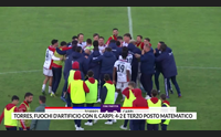 torres fuochi d artificio con il carpi 4 2 e terzo posto matematico