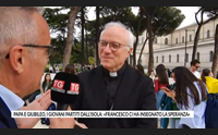 papa e giubileo i giovani partiti dall isola francesco ci ha insegnato la speranza