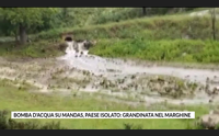 bomba d acqua su mandas paese isolato grandinata nel marghine