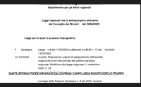 sanit riforma todde impugnata dal governo campo largo riunito dopo lo strappo