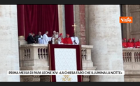 prima messa di papa leone xiv la chiesa faro che illumina la notte