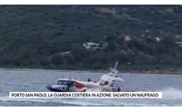 porto san paolo la guardia costiera in azione salvato un naufrago