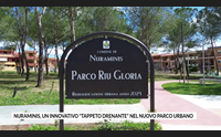 nuraminis un innovativo tappeto drenante nel nuovo parco urbano