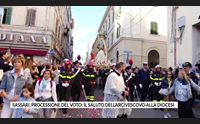 sassari processione del voto il saluto dell arcivescovo alla diocesi
