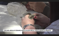 cagliari argilla e ceramica per gli allievi della fiocco bianco e argento