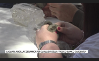 cagliari argilla e ceramica per gli allievi della fiocco bianco e argento