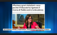 decadenza todde la sentenza violazioni sostanziali e gravi