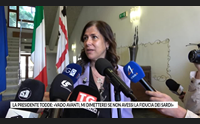 la presidente todde vado avanti mi dimetterei se non avessi la fiducia dei sardi