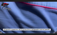 attentati a siniscola blitz di polizia e carabinieri due in carcere