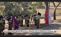 sant anna arresi bersaglieri in festa omaggio con la fanfara alla patrona