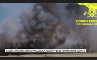 caldo e incendi 22 roghi nell isola allerta per le temperature elevate