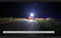 cabras fuori strada con la moto muore un imprenditore di 42 anni