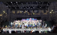 dinamo in piazza d italia si ricorda il triplete impresa memorabile
