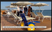 torre grande inclusiva nuovo accesso al mare per le persone con disabilit