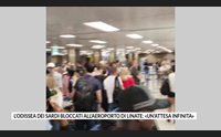 l odissea dei sardi bloccati all aeroporto di linate un attesa infinita