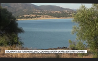 tula punta sul turismo nel lago coghinas aperta un area sosta per i camper