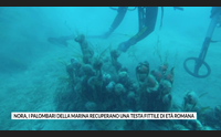 nora i palombari della marina recuperano una testa fittile di et romana