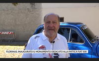 florinas inaugurato il monumento dedicato alla mitica fiat 500