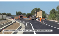 simaxis via il passaggio a livello sulla 388 apre il cavalcaferrovia