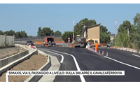 simaxis via il passaggio a livello sulla 388 apre il cavalcaferrovia