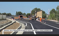 simaxis via il passaggio a livello sulla 388 apre il cavalcaferrovia