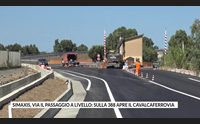 simaxis via il passaggio a livello sulla 388 apre il cavalcaferrovia