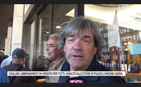cagliari abbonamenti in vendita per tutti assalto allo store di piazza l unione sarda