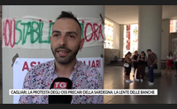 cagliari la protesta degli oss precari della sardegna la lente delle banche