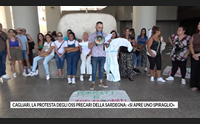 cagliari la protesta degli oss precari della sardegna si apre uno spiraglio