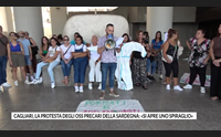 cagliari la protesta degli oss precari della sardegna si apre uno spiraglio